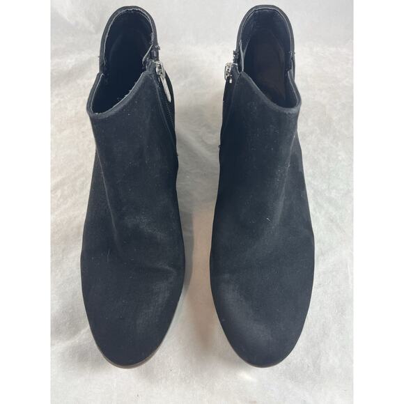 Circus by Sam Edelman Ankle Booties Boots Size 8 Black Suede Preston Side Zip - Picture 2 of 11